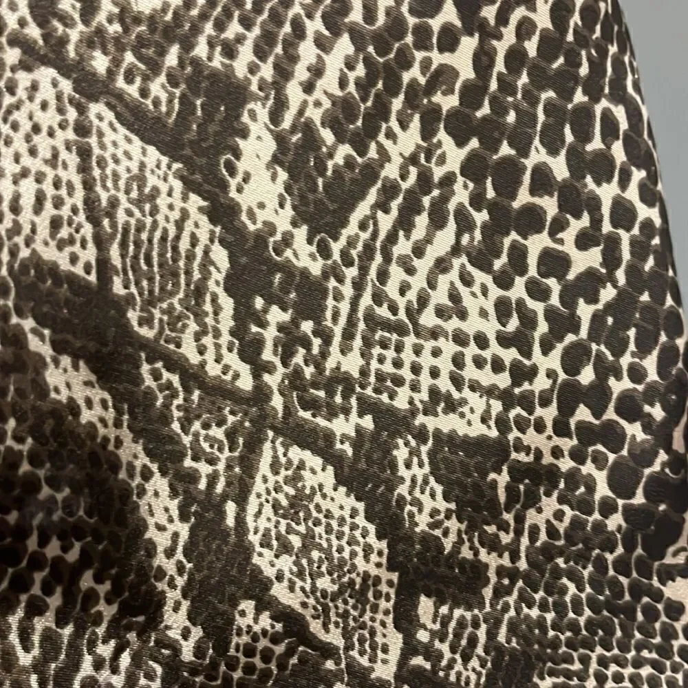 Dennis by Dennis Basso Brown Snakeskin Scarf-OS